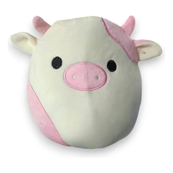 Squishmallows Vaca Rosa Bichinho De Pelúcia Grande Vaquinha