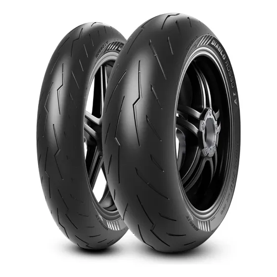 Par Pneu Pirelli Diablo Rosso Iv 4 120/70zr17 + 200/55zr17 W