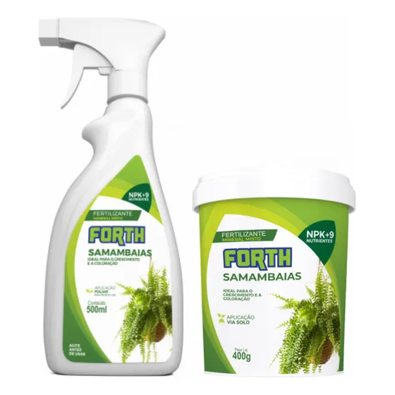 Fertilizante Forth Samambaia Líquido 500ml + Granulado 400g