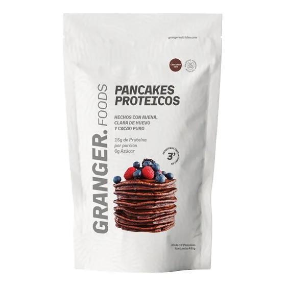 Pancakes Proteicos 450g Granger Avena Proteina Huevo 15g