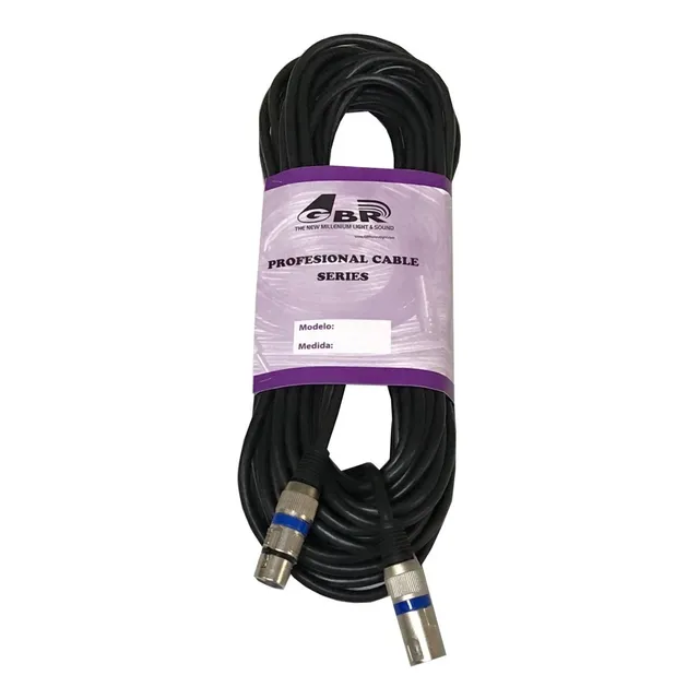 Cable Microfono Audio Dmx 20 Metros Canon Canon Xlr Pro