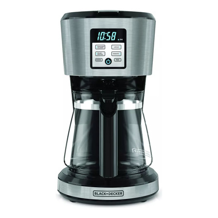 Cafetera Black Decker 12 Tazas Programable Digital Stainless Cafetera Black Decker 12 Tazas Programable Digital Stainless