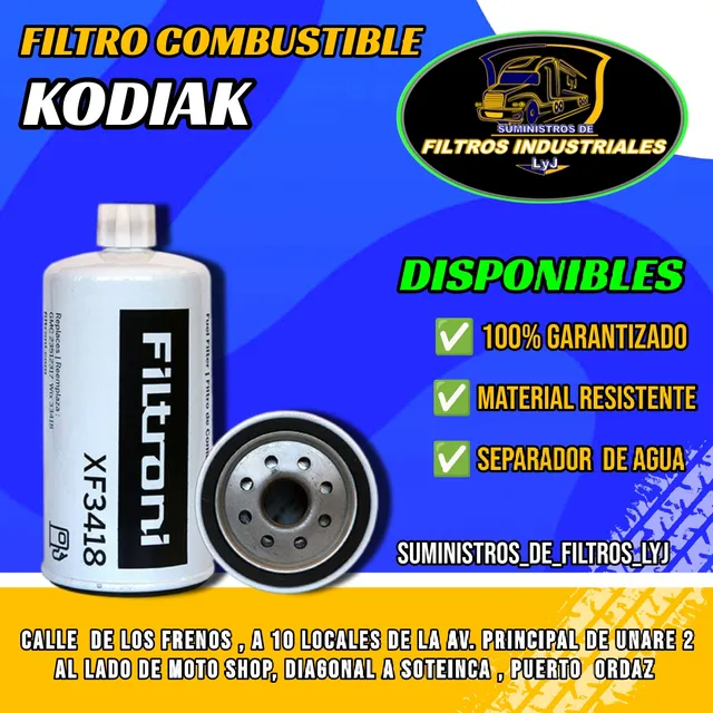 Filtro Gasoil Para Kodiak