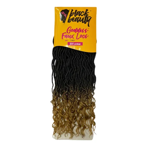 Cabelo Goddess Faux Locs Black Beauty 300 Gramas Cor T1b27 Preto E Loiro Mel Mesclado 311