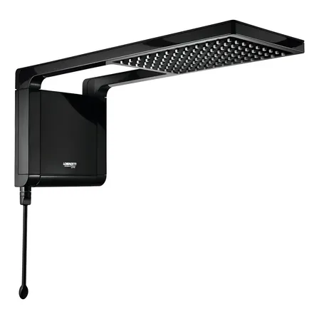 Ducha Chuveiro Lorenzetti Acqua Storm Ultra Black 7800w Cor Preto Potência 7.8 Kw