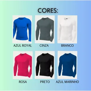 Kit 2 Camiseta Térmica Masculina Dry Fit Malha Uv50+ Kit 2 Camiseta Térmica Masculina Dry Fit Malha Uv50+