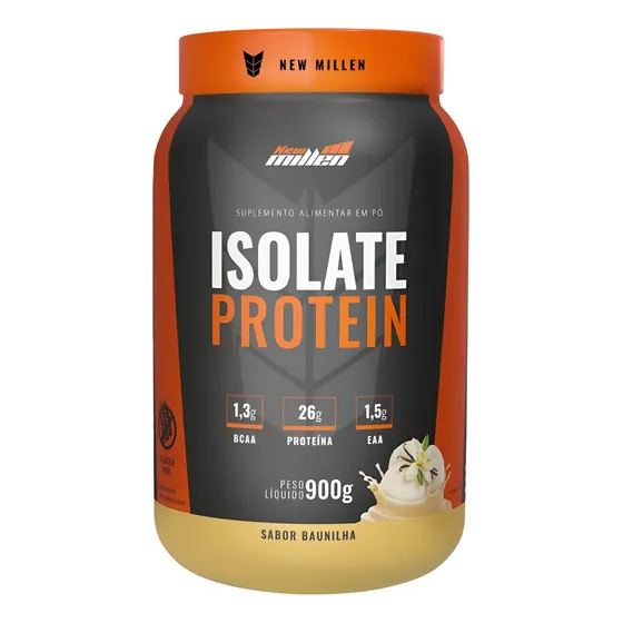 Suplemento EM Pó New Millen Whey Protein Sabor Baunilha X 900g
