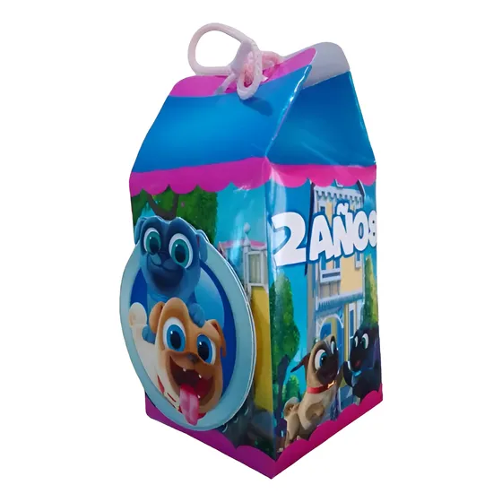 10 Cajitas Milk Box De Bingo Y Rolly