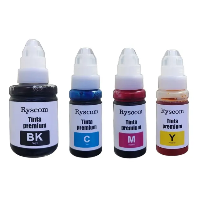 Kit 5 Tintas Compatibles Con Canon Gi190 G1100 G2100 G3100