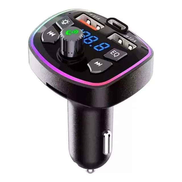 Transmisor Fm Adaptador Bluetooth Pendrive Micro Sd Cargador