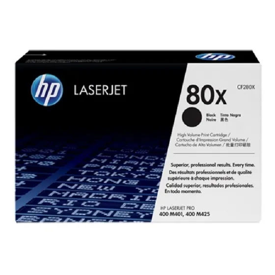 Toner Hp 80x Cf280x Negro Laserjet Pro M400/m401/m400mfp/m42