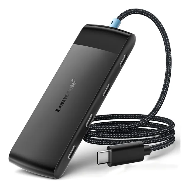 Lemorele Adaptador Hub 5 En1 4xusb-c 3.2 10gb/s Transmission