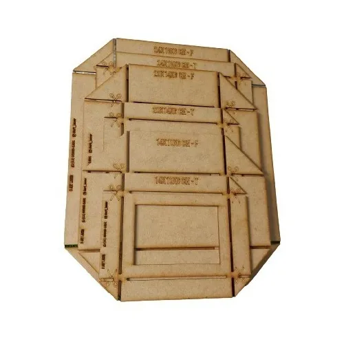 Kit Gabarito Molde Mdf Para Caixa Papel Cartão E Cartonagem