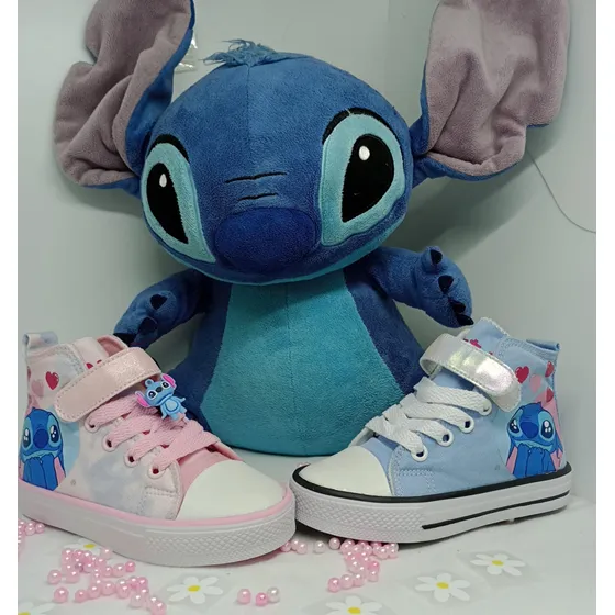 Tenis Converses Stitch Bebés Y Niños Algodón Primeros Pasos