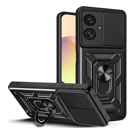 Case Motorola Moto G54 /  Protector Camara, Soport Mágnetico