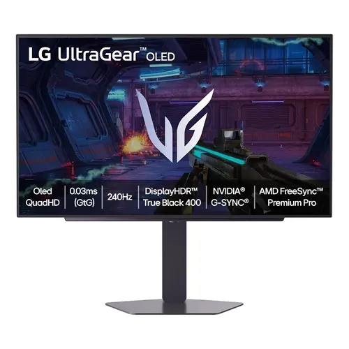 Monitor Gamer LG UltraGear OLED – Tela OLED 27”, 2K QHD, HDR400