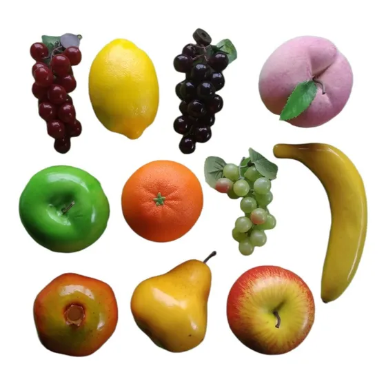 Frutas Artificiales  Grandes, Paquete Por 8 Unidades 