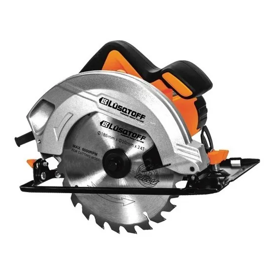 Sierra Circular Mano 1500w Lusqtoff Madera 185mm 7 1/4 +guia