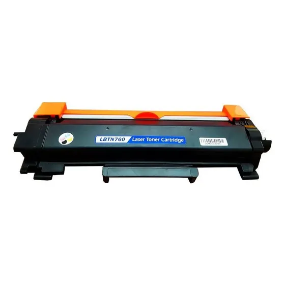 Tóner compatible Tn760 L2550 L2370 L2390 L2395 L2710 L2750 Tinta negra