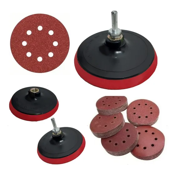 Suporte Lixa Com Adaptador De Furadeira + 20 Discos De Lixa 