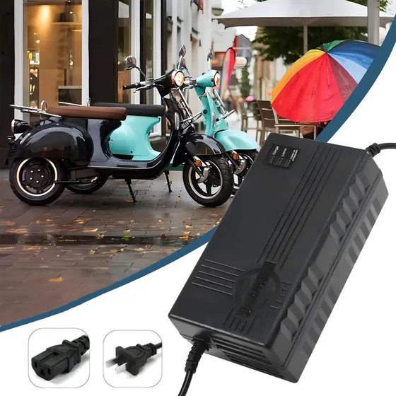 Cargador Para Bicicleta Electrica 48v,12ah Con 3 Luces Indic Bicicleta Electrica Abundio Cargador Para Bicicleta Electrica