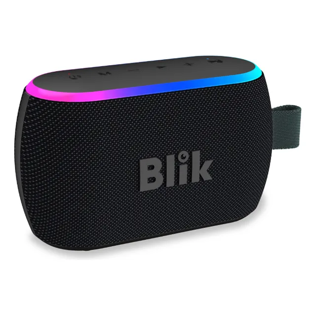 Parlante Bluetooth Portátil Blik Bass One 20w Ipx6 Color Negro