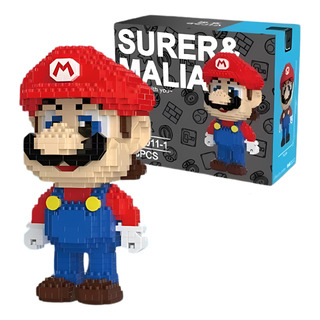 Super Mario Bros Set De Bloques Armables Figura 3d Regalo Super Mario Bros Set De Bloques Armables Figura 3d Regalo