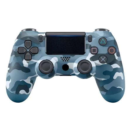 Controle Colorido Sem Fio Compativel Pc Celular Ps Notebook Azul Camuflado