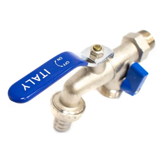 Canilla Metalica Doble Salida 1/2-3/4 Lh-3011