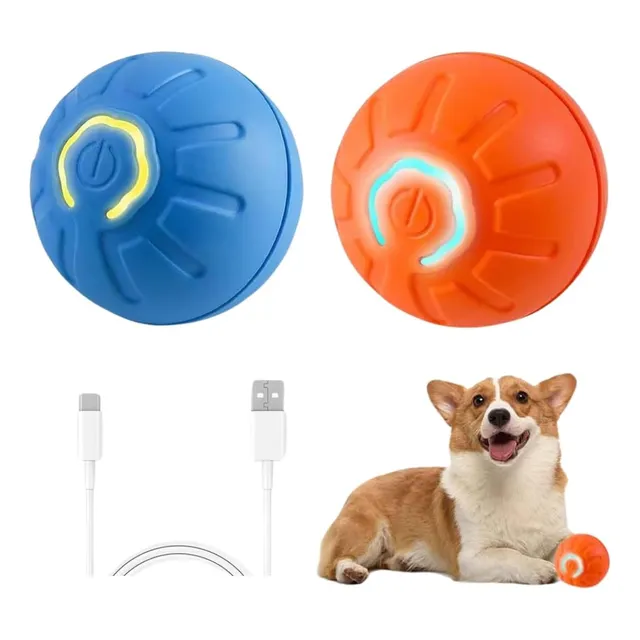 Pelota Interactiva Para Perros, Juguete De Rebote Pack 2 Und
