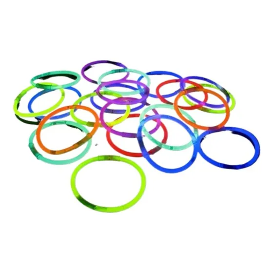 Pulseras Barras Flúor Neón Fiestas 50 Unidades