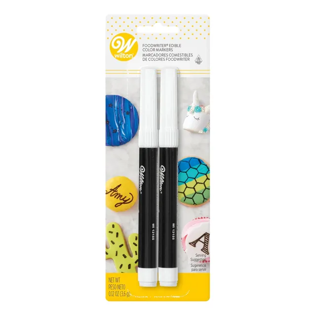 Marcadores De Tinta Comestível Preta Para Fondant E Glacê (p