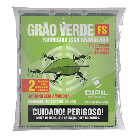 Isca Granulada Formigas Cortadeiras Jardim 10 Pacotes De 50g