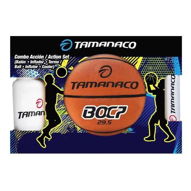 Set De Básquetbol Acción 7 Tamanaco Con Termo Y Un Inflador