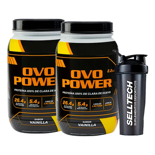 Proteína De Huevo Ovopower 1kg Vainilla X2+shaker+toalla