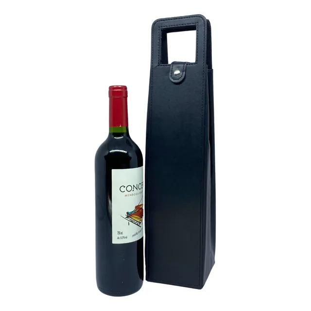Bolsa Case Porta Vinho Garrafa Wine Bag Com Alça
