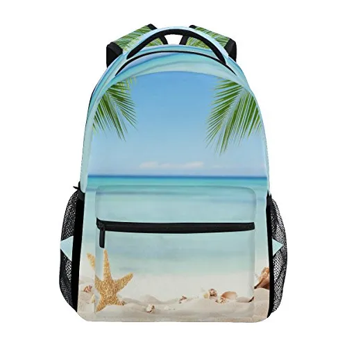 Bolso Morral Tropical Océano Mar Playa Temática  9875n