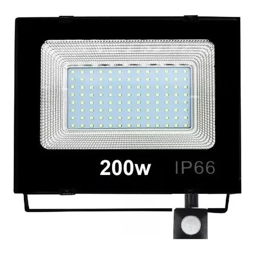 Refletor 200w Sensor Presença E Fotocélula Aaatop Holofote Cor da carcaça Preto Cor da luz Branco-frio 127/220V