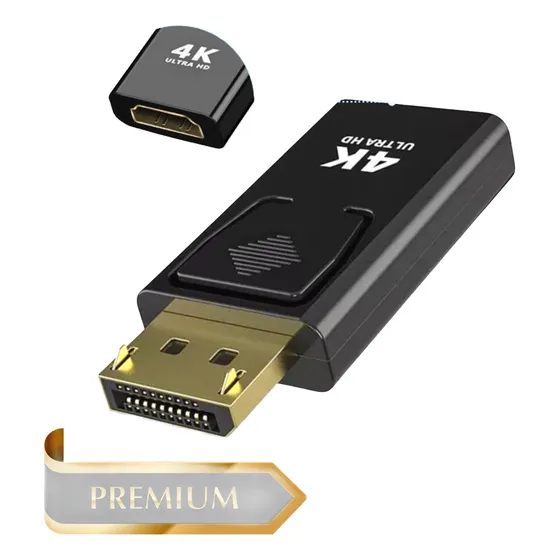 Conversor Adaptador Displayport Para Hdmi 4k 60ghz Com Nfe