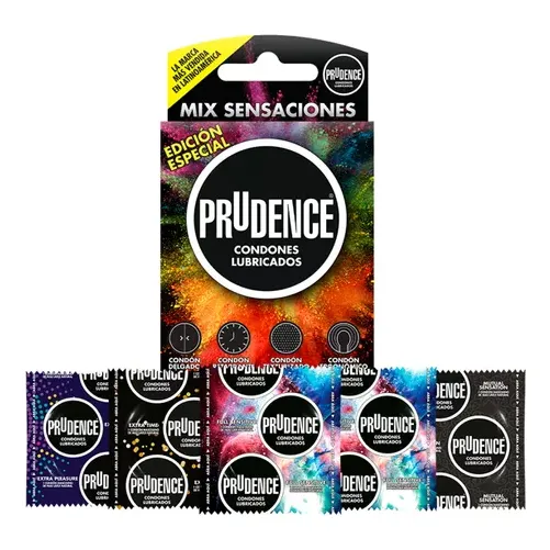 Condones Prudence Mix sensaciones 5u edición especial