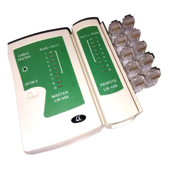 Ponchadora De Red Utp Rj45 Rj11 Rj9 Tester + Conectores