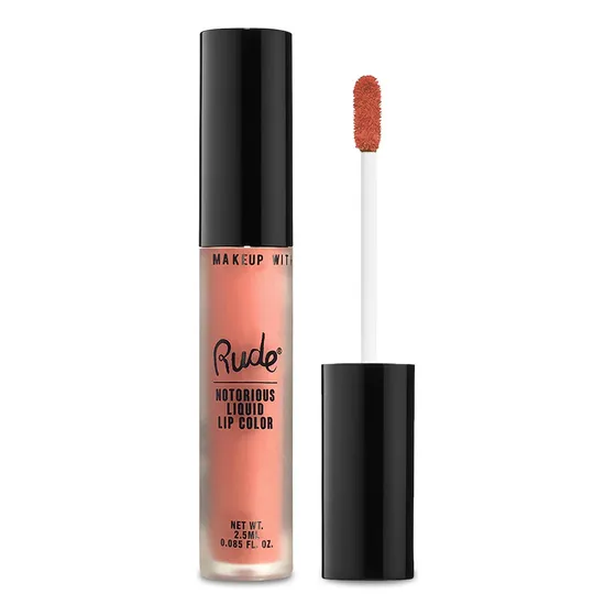 Labial Líquido Rude Cosmetics Notorious Rich Larga Duración Tono Obscene Gesture Acabado Mate