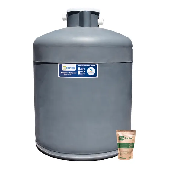 Fossa Biodigestor 5.000l S/ Vala Infiltração Sanear Brasil