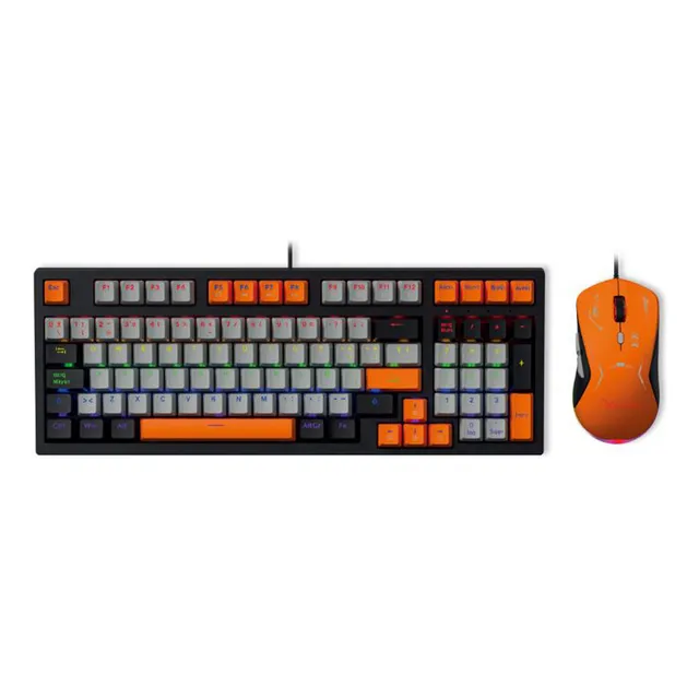 Kit Gamer De Teclado Y Mouse Xzeal Xzpkt1ng Alámbrico Inglés