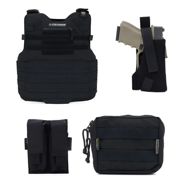 Capa Forhonor 3a + P. Car. Pistola Duplo + Coldre + Bolso H. Capa Forhonor 3a + P. Car. Pistola Duplo + Coldre + Bolso H.