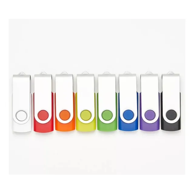 Paquete De 20 Unidades Flash Usb 2.0 De 2 Gb En 5 Colores /5