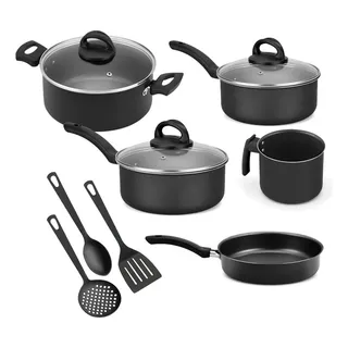 Conjunto De Panelas Antiaderente 5 Peças + Kit Espåtulas Conjunto De Panelas Antiaderente 5 Peças + Kit Espåtulas