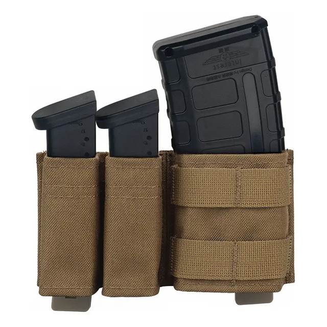 F Bolsa Tática Tripla Para Revistas Molle Double 9mm & F