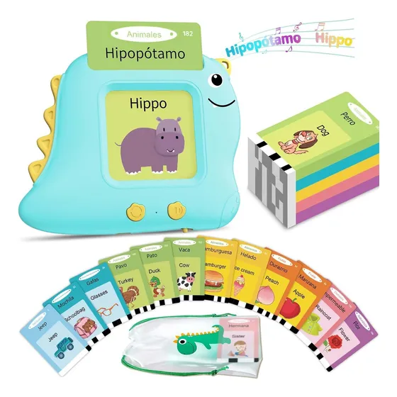 Juego Didactico Ingles Español Tarjetas Imagenes Sonidos