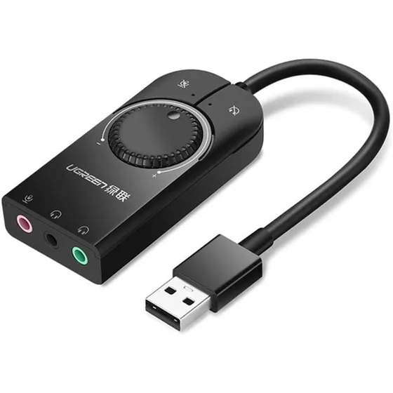 Ugreen Adaptador Usb Áudio Microfone Placa De Som 40964 Nfe